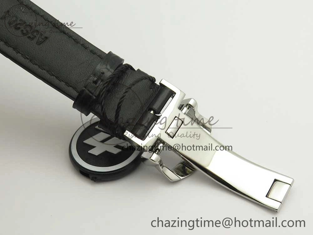 UrbanStyle Portofino IW391001 SS ZK 1:1 Best Edition White Dial Silver Markers on Black Leather Strap A 7139
