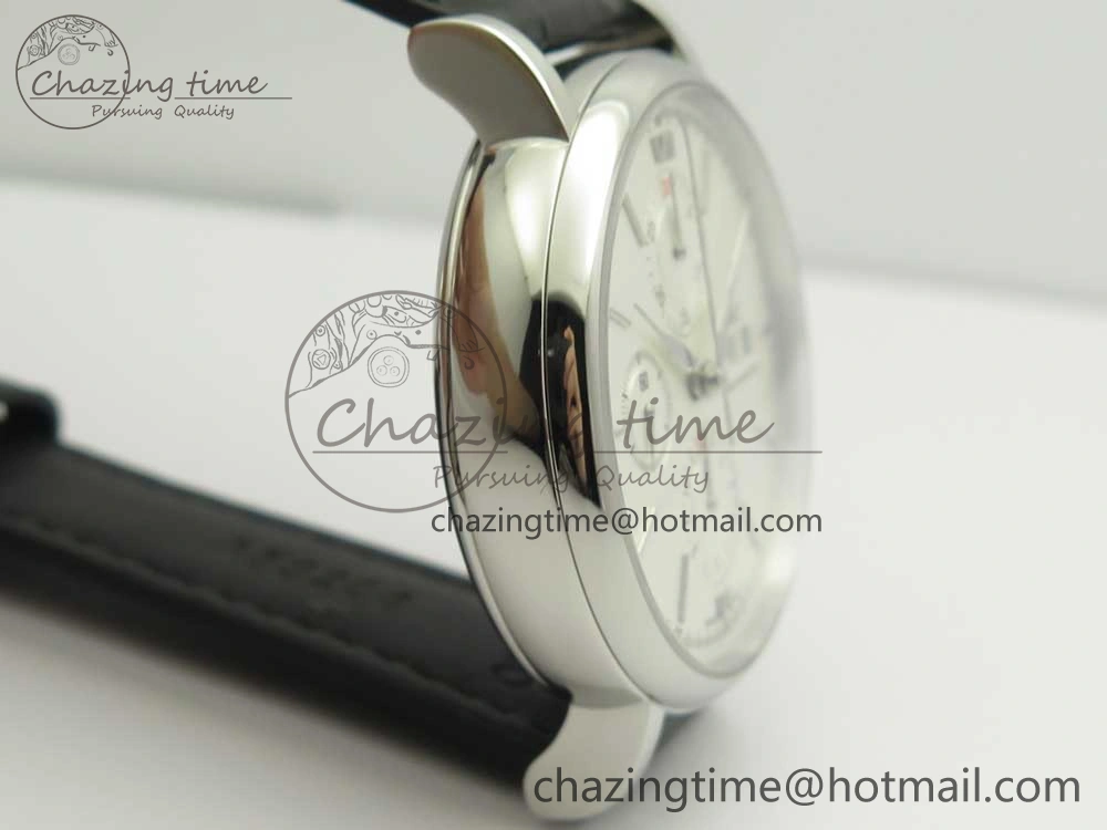 UrbanStyle Portofino IW391001 SS ZK 1:1 Best Edition White Dial Silver Markers on Black Leather Strap A 7139