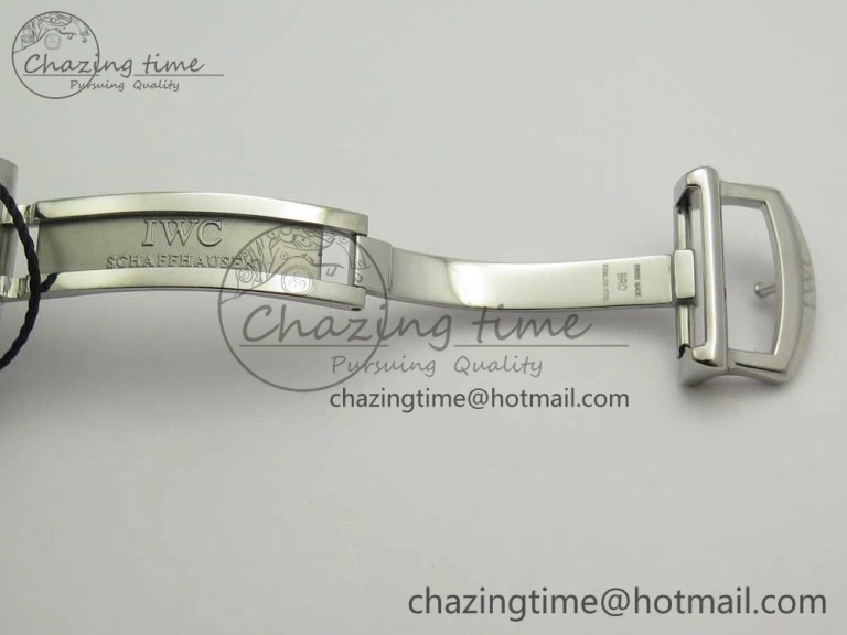 UrbanStyle Portofino IW391001 SS ZK 1:1 Best Edition White Dial Silver Markers on Black Leather Strap A 7139