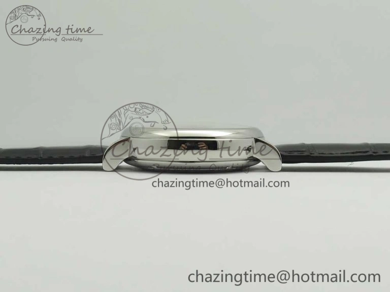 UrbanStyle Portofino IW391001 SS ZK 1:1 Best Edition White Dial Silver Markers on Black Leather Strap A 7139
