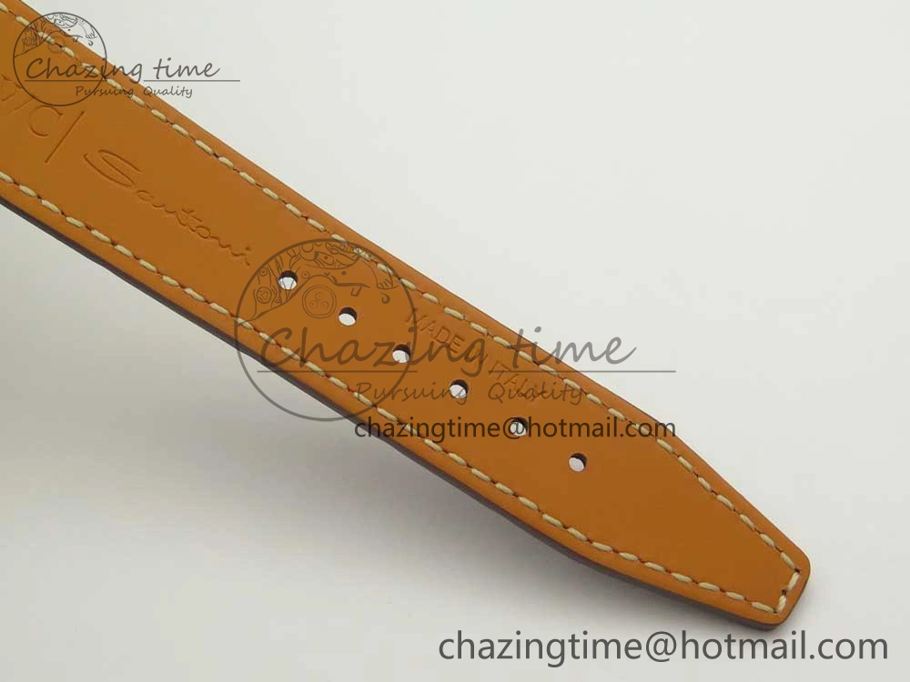 MultiPurpose Portofino IW458101 Diamond Bezel RG MK 1:1 Best Edition Gray Dial On Brown Leather Strap MIYOTA 7164