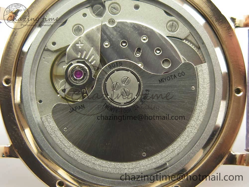 MultiPurpose Portofino IW458101 Diamond Bezel RG MK 1:1 Best Edition Gray Dial On Brown Leather Strap MIYOTA 7164
