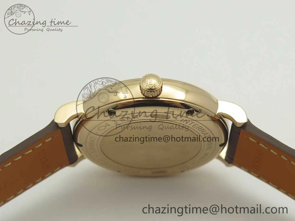 Portofino IW458101 RG MK 1:1 Best Edition Gray Dial On Brown Leather Strap MIYOTA TimelessDesign 10650