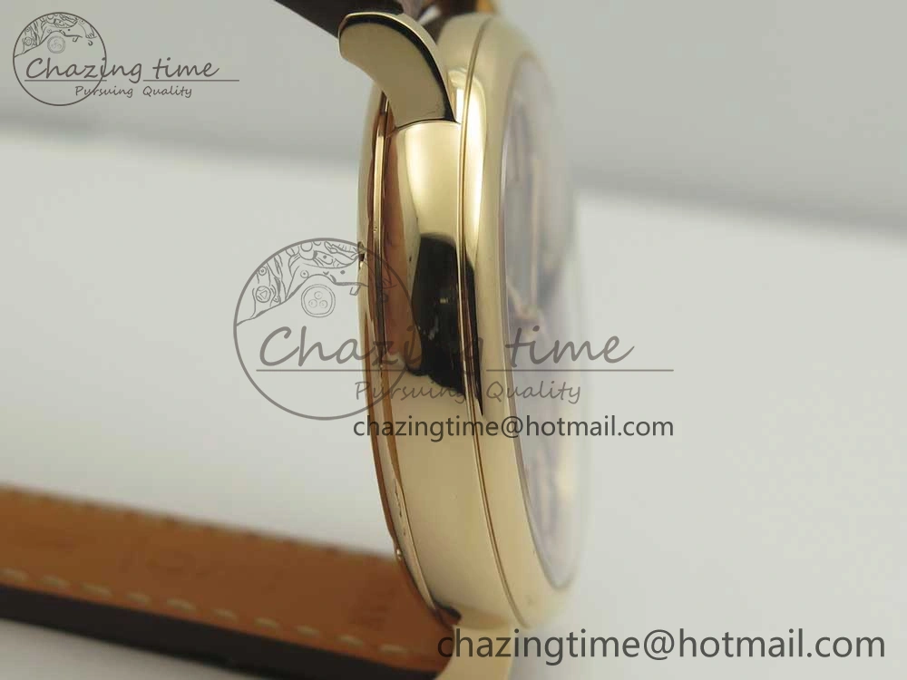 Portofino IW458101 RG MK 1:1 Best Edition Gray Dial On Brown Leather Strap MIYOTA TimelessDesign 10650