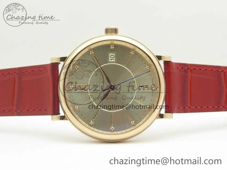 Portofino IW458101 RG MK 1:1 Best Edition Silver Dial On Red Leather Strap MIYOTA WeatherProof 10645