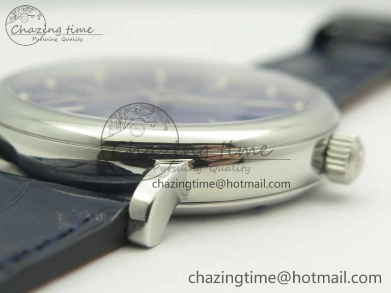 Colorful Portofino IW458101 SS MK 1:1 Best Edition Blue Dial On Blue Leather Strap MIYOTA 7168
