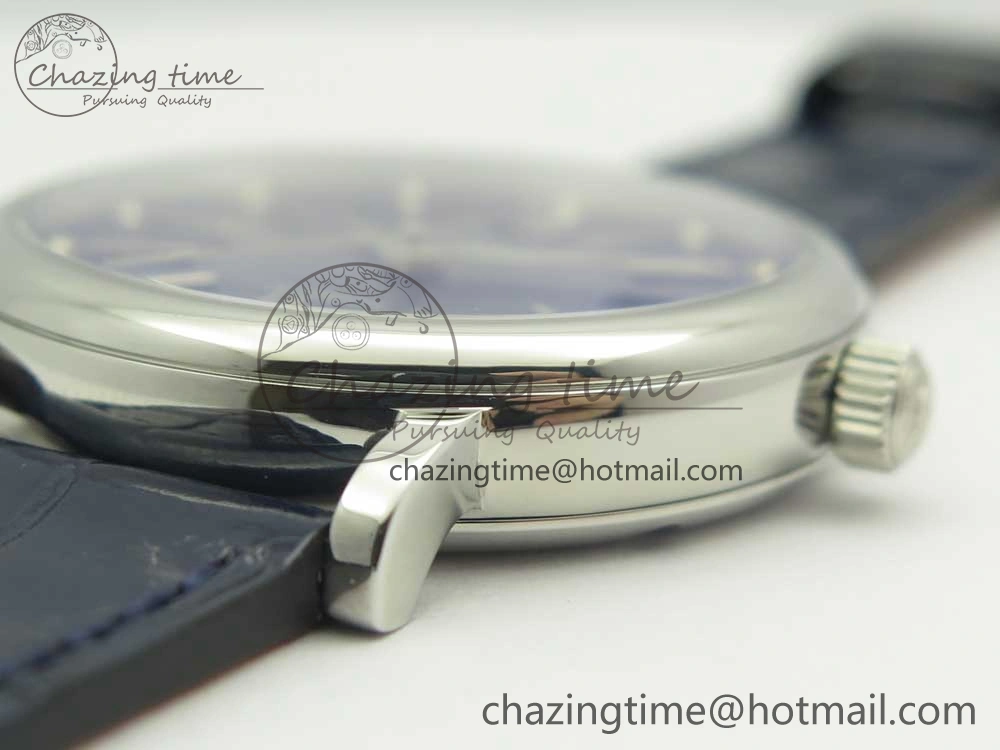 Colorful Portofino IW458101 SS MK 1:1 Best Edition Blue Dial On Blue Leather Strap MIYOTA 7168