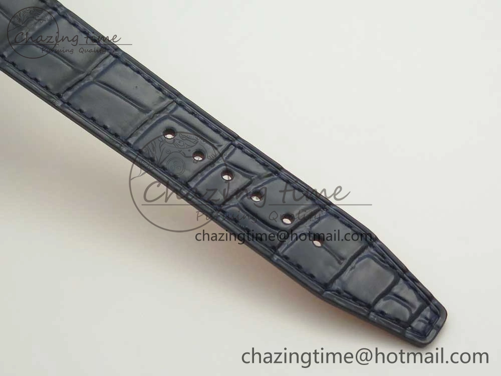 Colorful Portofino IW458101 SS MK 1:1 Best Edition Blue Dial On Blue Leather Strap MIYOTA 7168