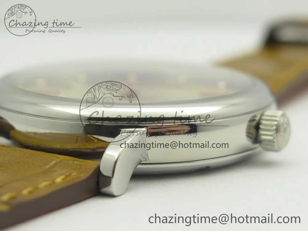 Portofino IW458101 SS MK 1:1 Best Edition Silver Dial On Brown Leather Strap MIYOTA Affordable 10647