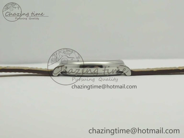 Portofino IW458101 SS MK 1:1 Best Edition Silver Dial On Brown Leather Strap MIYOTA Affordable 10647