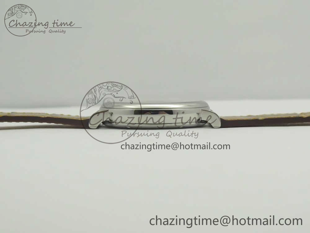 Portofino IW458101 SS MK 1:1 Best Edition Silver Dial On Brown Leather Strap MIYOTA Affordable 10647