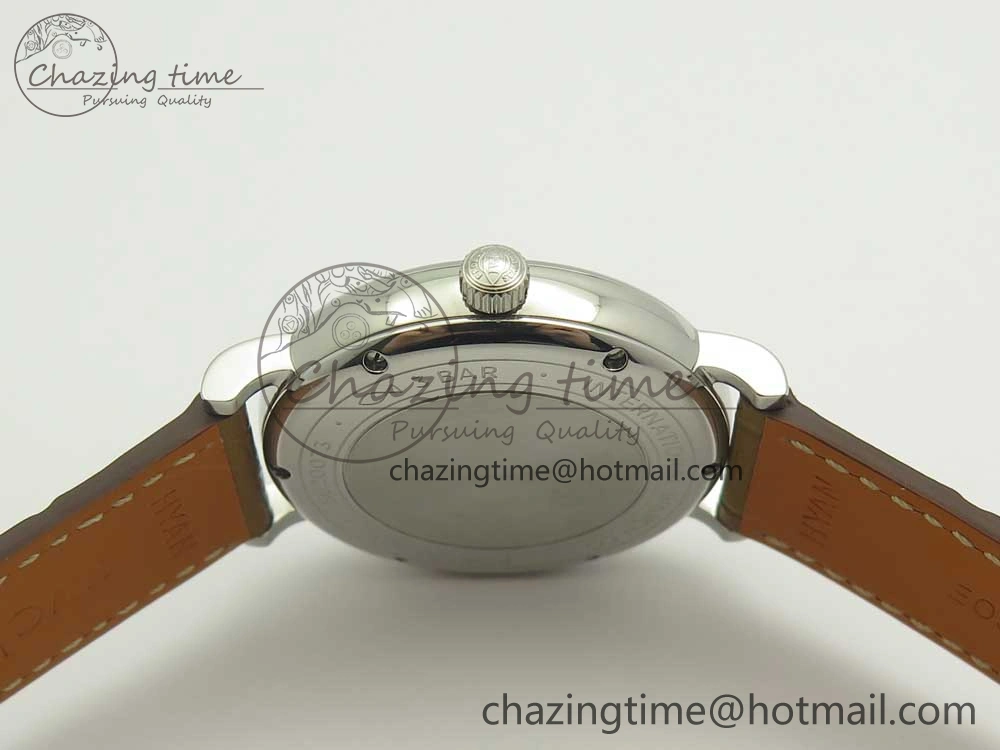 Portofino IW458101 SS MK 1:1 Best Edition Silver Dial On Brown Leather Strap MIYOTA Affordable 10647