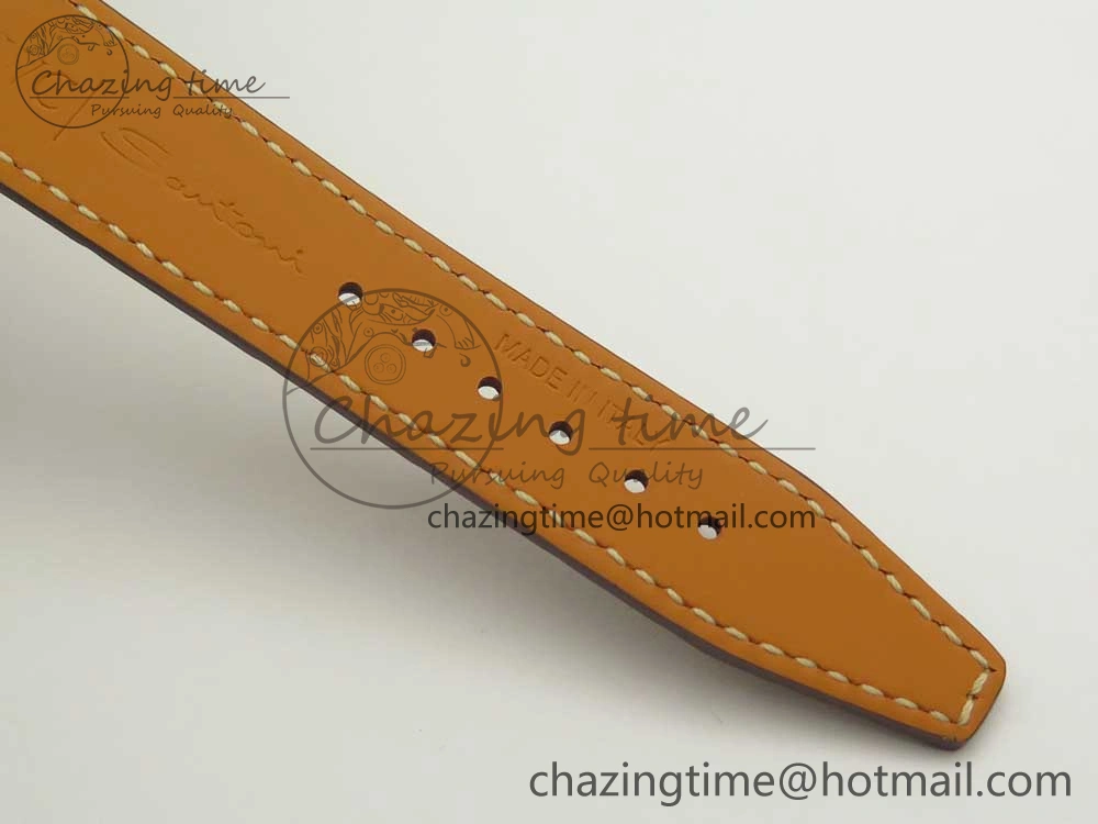 Portofino IW458101 SS MK 1:1 Best Edition Silver Dial On Brown Leather Strap MIYOTA Affordable 10647