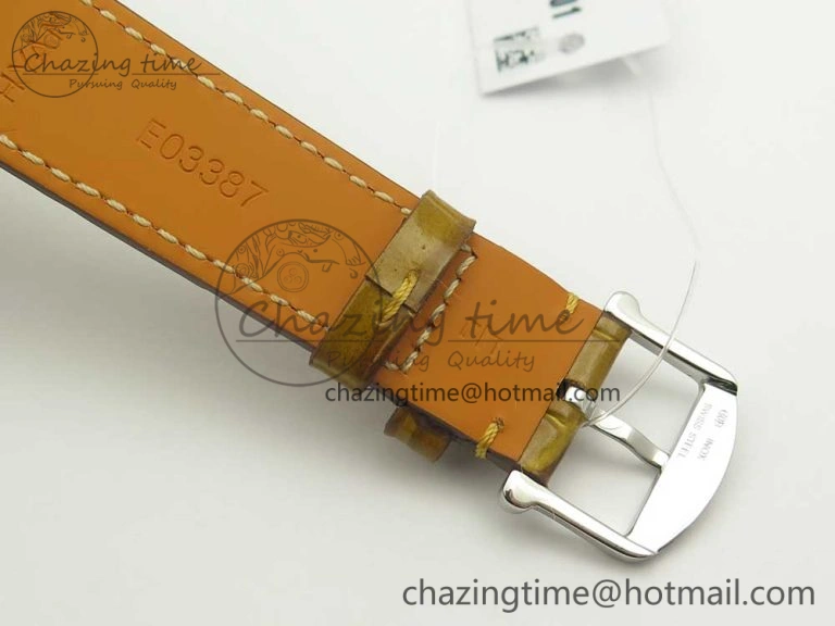 Portofino IW458101 SS MK 1:1 Best Edition Silver Dial On Brown Leather Strap MIYOTA Affordable 10647