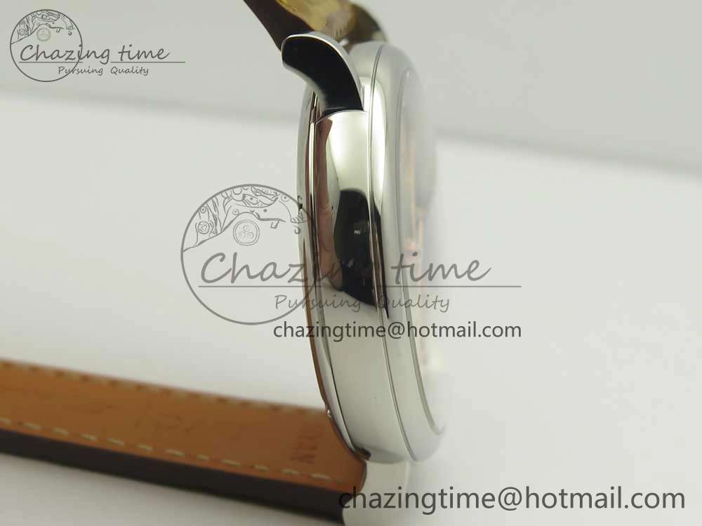 Portofino IW458101 SS MK 1:1 Best Edition Silver Dial On Brown Leather Strap MIYOTA Affordable 10647