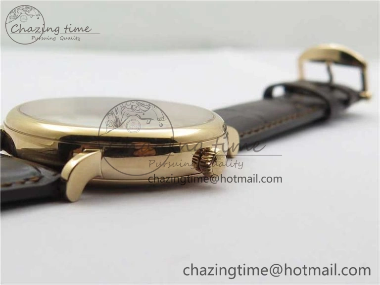 Unisex Portofino IW459402 RG MKS 1:1 Best Edition White Dial on Brown Leather Strap Miyota 7084