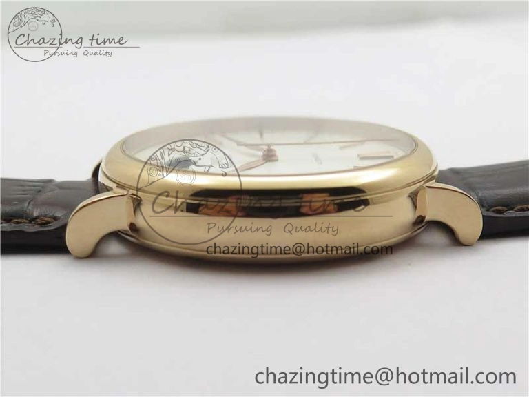 Unisex Portofino IW459402 RG MKS 1:1 Best Edition White Dial on Brown Leather Strap Miyota 7084