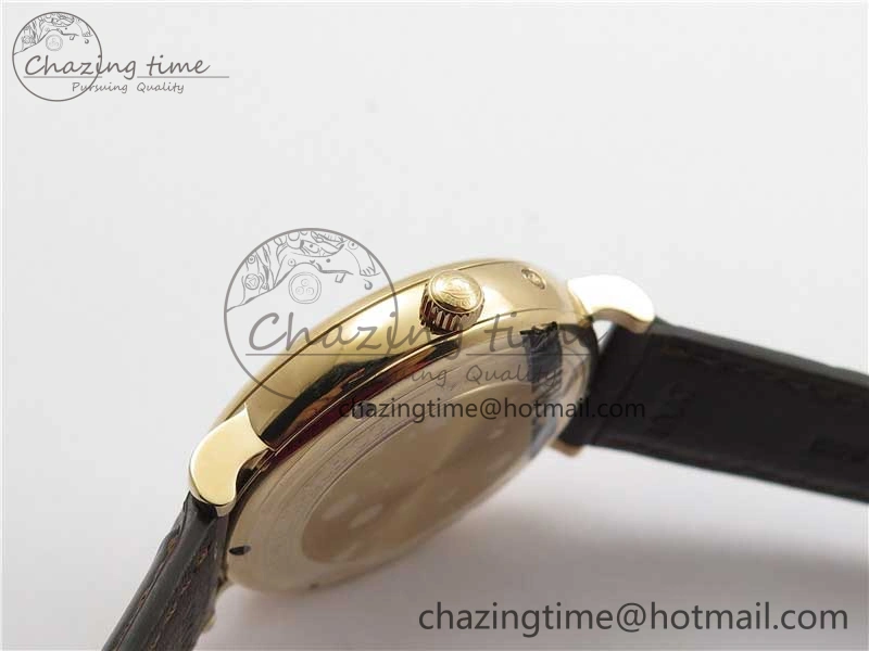 Unisex Portofino IW459402 RG MKS 1:1 Best Edition White Dial on Brown Leather Strap Miyota 7084