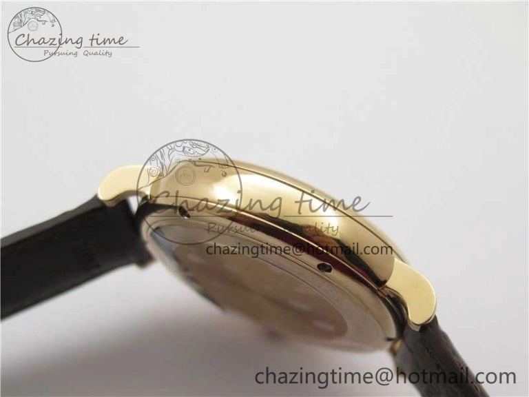 Unisex Portofino IW459402 RG MKS 1:1 Best Edition White Dial on Brown Leather Strap Miyota 7084