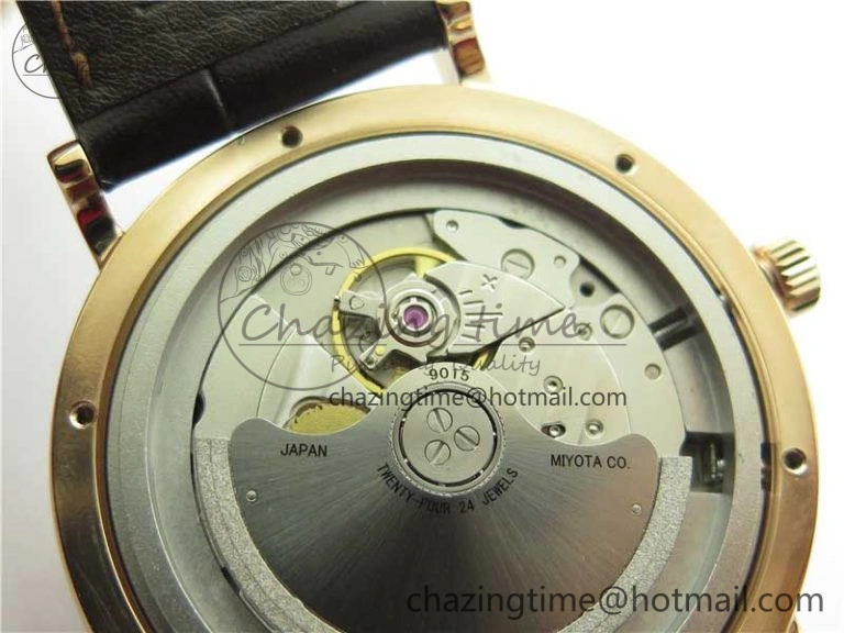 Unisex Portofino IW459402 RG MKS 1:1 Best Edition White Dial on Brown Leather Strap Miyota 7084
