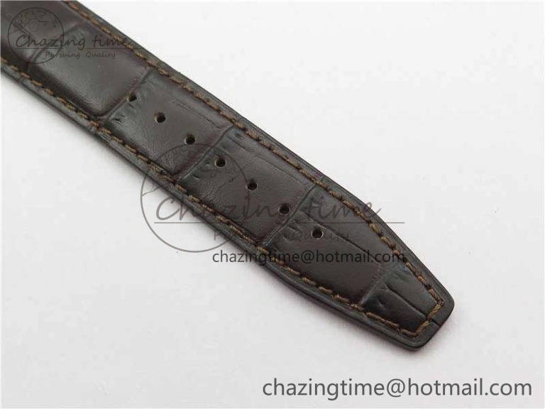 Unisex Portofino IW459402 RG MKS 1:1 Best Edition White Dial on Brown Leather Strap Miyota 7084