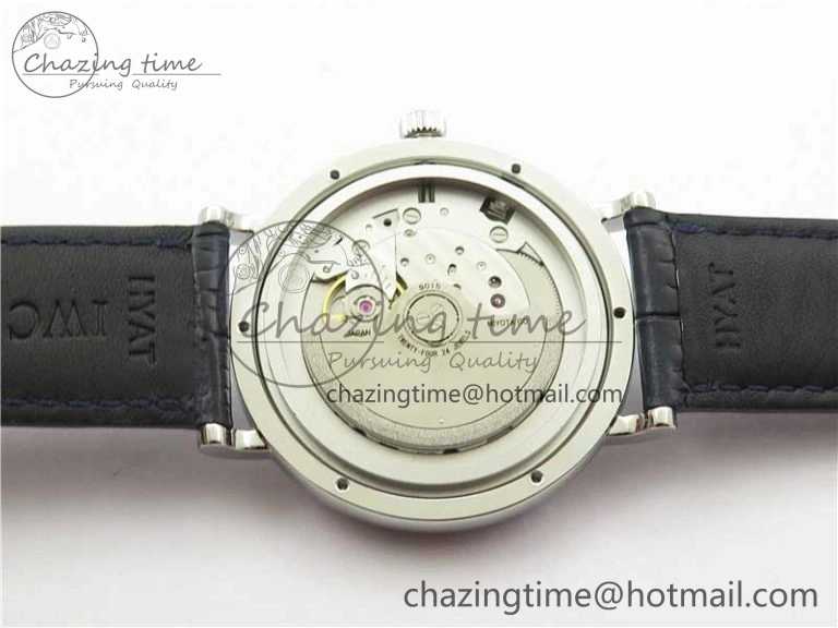 FastDry Portofino IW459402 SS MKS 1:1 Best Edition Blue Dial on Blue Leather Strap Miyota 7082