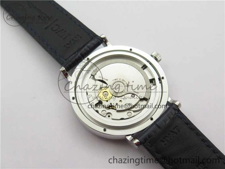 FastDry Portofino IW459402 SS MKS 1:1 Best Edition Blue Dial on Blue Leather Strap Miyota 7082