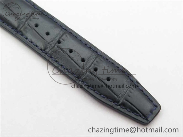 FastDry Portofino IW459402 SS MKS 1:1 Best Edition Blue Dial on Blue Leather Strap Miyota 7082