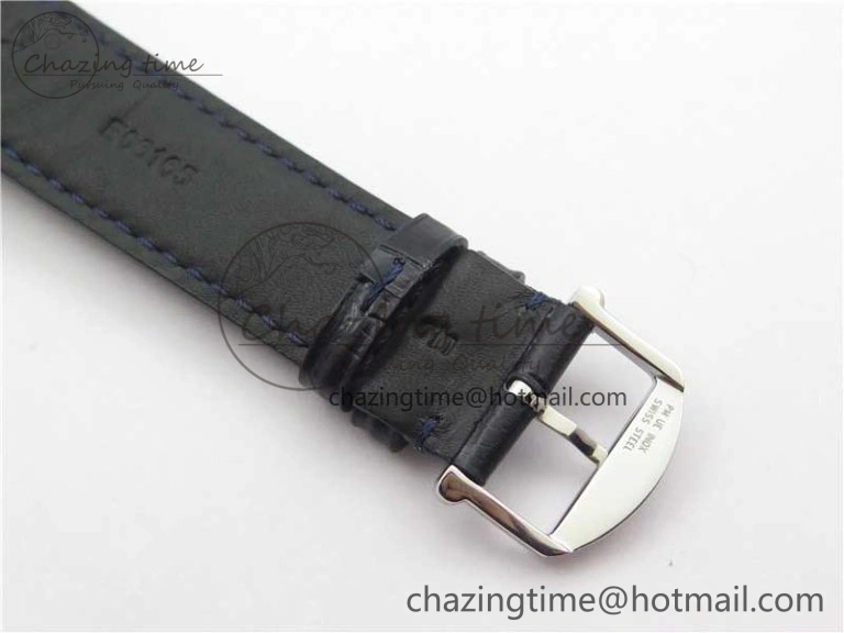 FastDry Portofino IW459402 SS MKS 1:1 Best Edition Blue Dial on Blue Leather Strap Miyota 7082