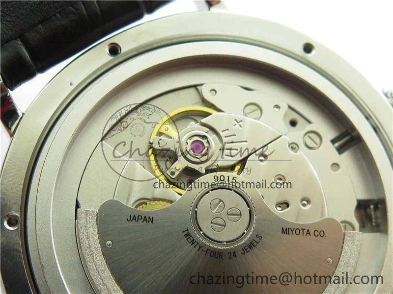 Portofino IW459402 SS MKS 1:1 Best Edition White Dial on Black Leather Strap Miyota Seasonal 7086