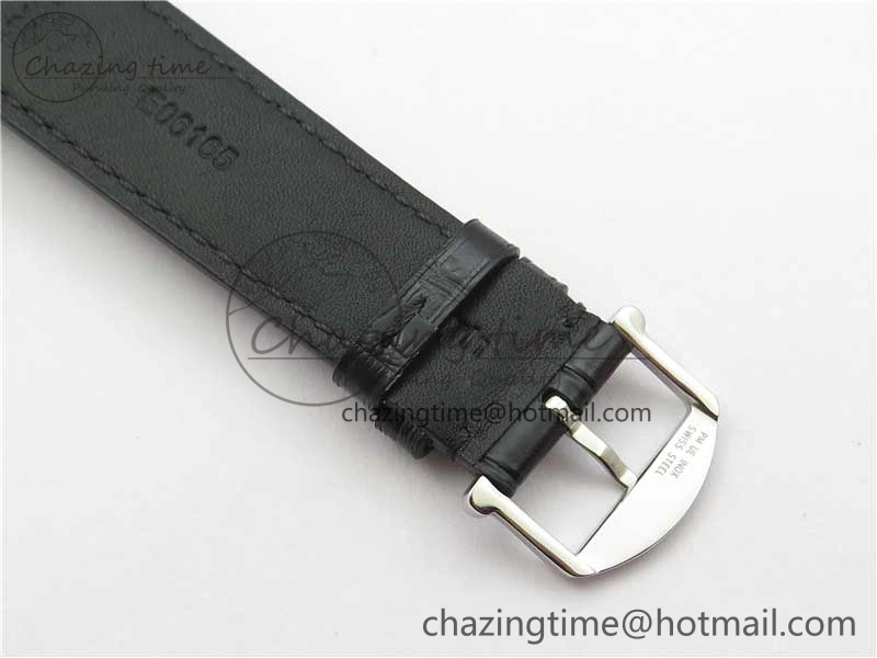 Portofino IW459402 SS MKS 1:1 Best Edition White Dial on Black Leather Strap Miyota Seasonal 7086