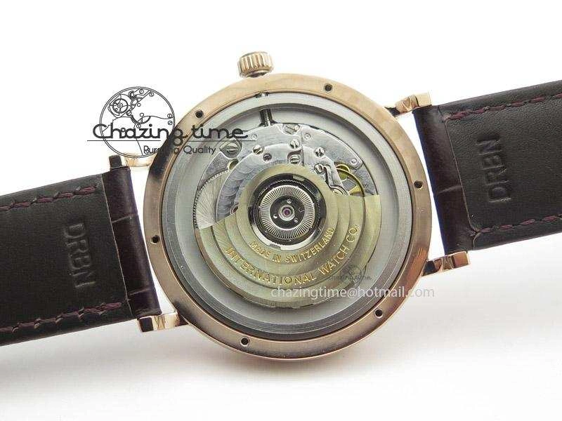FashionForward Portofino SCHAFFHAUSEN RG MKF 1:1 V2 Best Edition White Dial On Brown Leather Strap A 7344