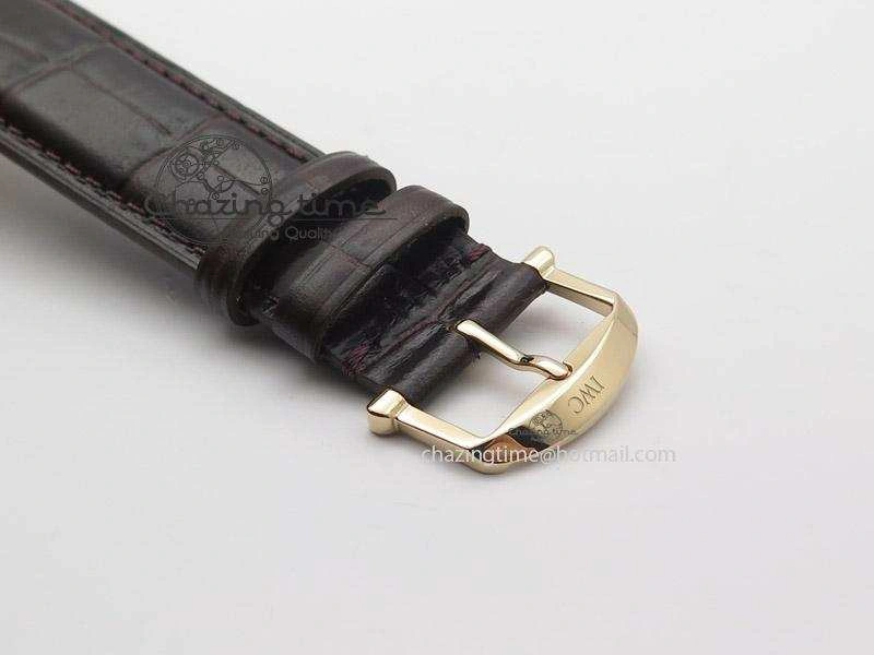 FashionForward Portofino SCHAFFHAUSEN RG MKF 1:1 V2 Best Edition White Dial On Brown Leather Strap A 7344