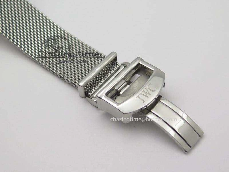 Durable Portofino SCHAFFHAUSEN SS MKF 1:1 Best Edition Blue Dial On Mesh Bracelet A 7338