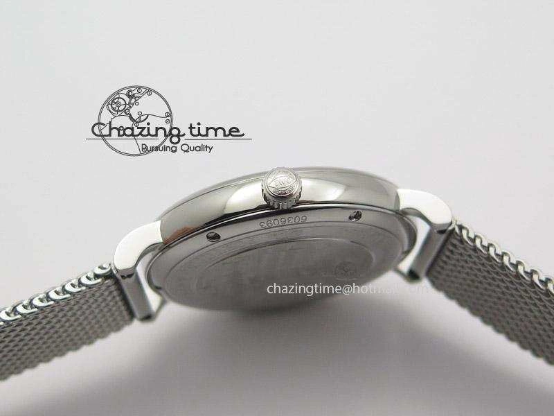 Durable Portofino SCHAFFHAUSEN SS MKF 1:1 Best Edition Blue Dial On Mesh Bracelet A 7338