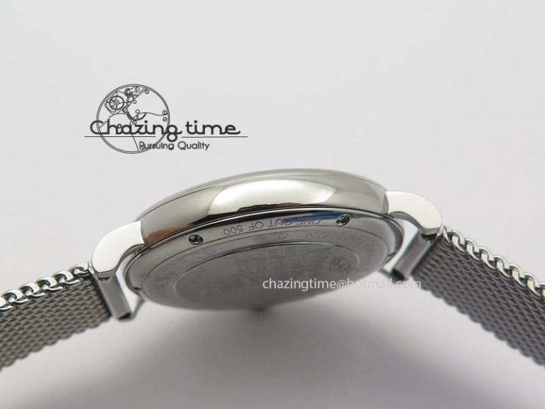 Durable Portofino SCHAFFHAUSEN SS MKF 1:1 Best Edition Blue Dial On Mesh Bracelet A 7338