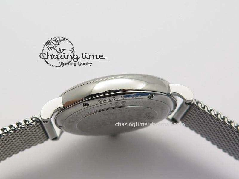 Durable Portofino SCHAFFHAUSEN SS MKF 1:1 Best Edition Blue Dial On Mesh Bracelet A 7338