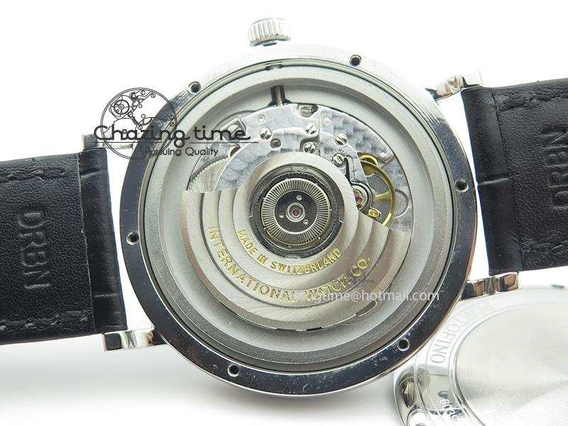Portofino SCHAFFHAUSEN SS MKF 1:1 V2 Best Edition Black Dial On Black Leather Strap A Trendsetting 7350