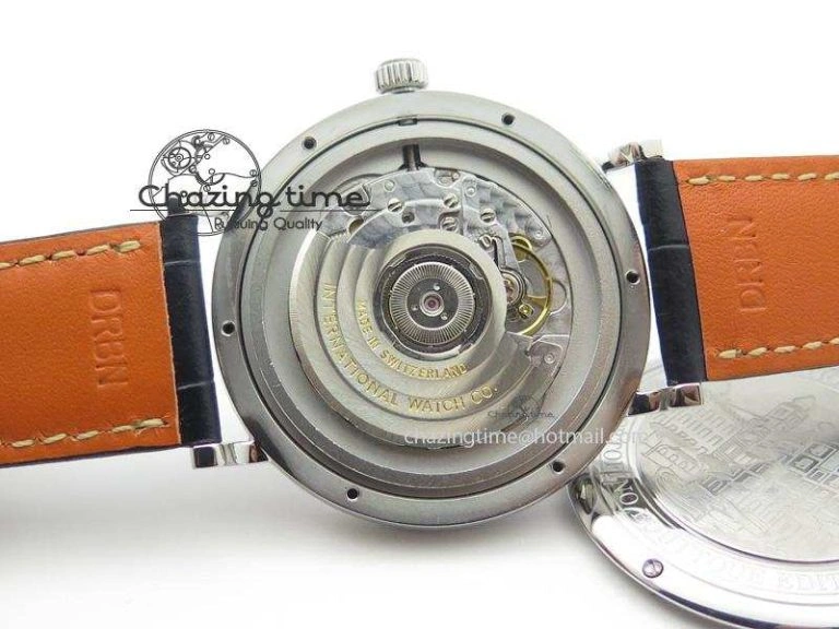 Portofino SCHAFFHAUSEN SS MKF 1:1 V2 Best Edition Blue Dial On Black Leather Strap A Comfortable 7349
