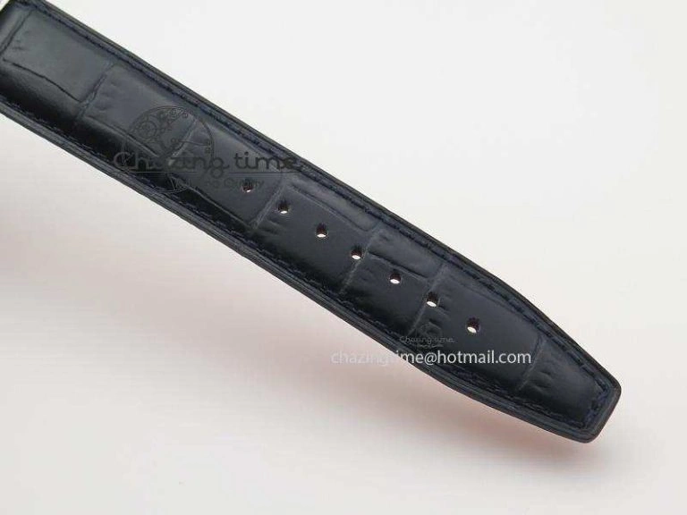 Portofino SCHAFFHAUSEN SS MKF 1:1 V2 Best Edition Blue Dial On Black Leather Strap A Comfortable 7349