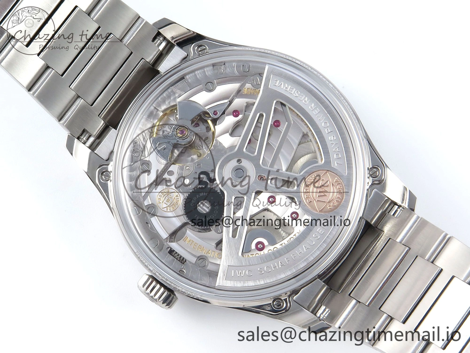 Portugieser Auto IWC0562A APSF 1:1 Best Edition White RG Dial on SS Bracelet A Elegant 6991