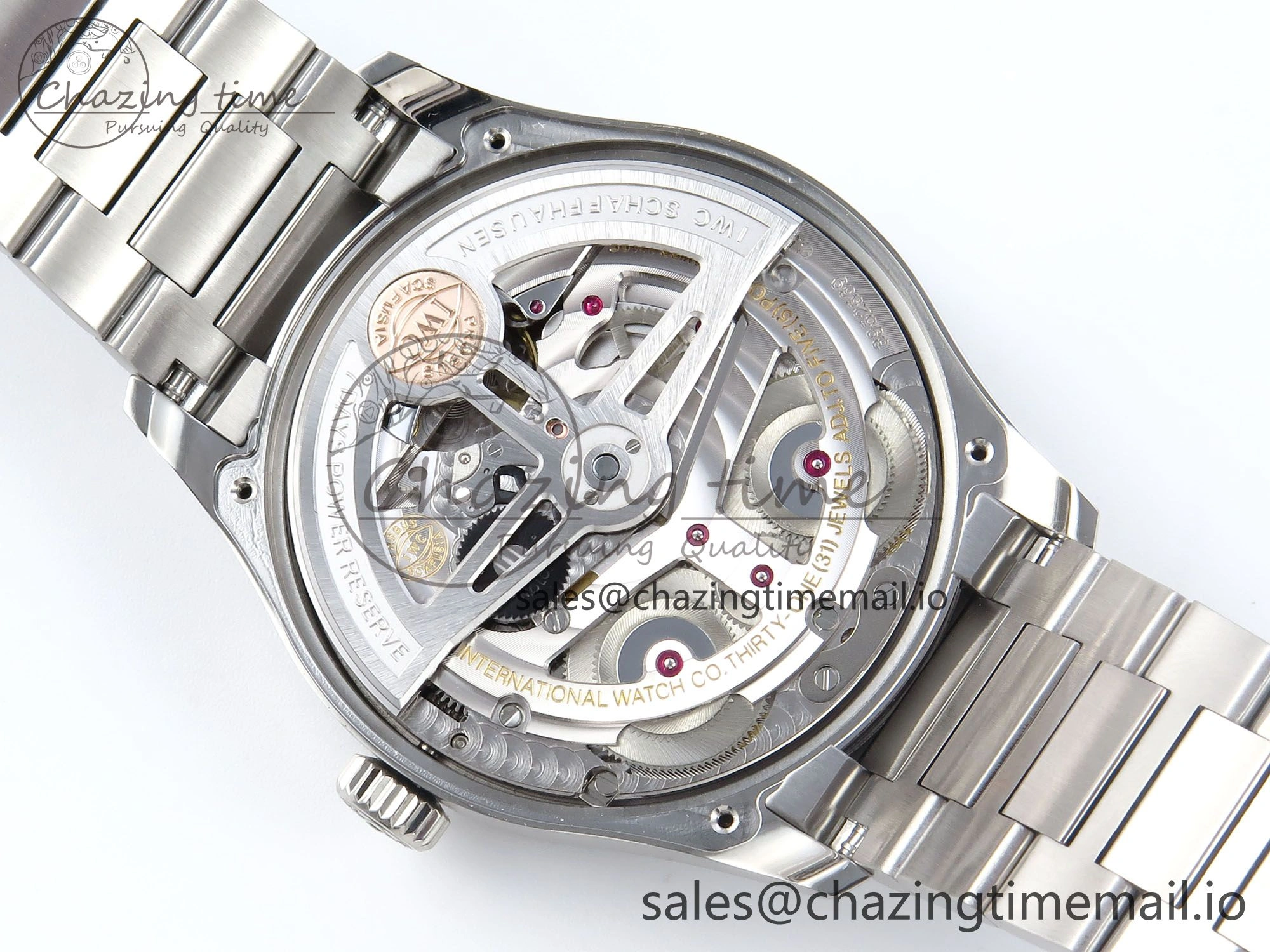 Portugieser Auto IWC0562A APSF 1:1 Best Edition White RG Dial on SS Bracelet A Elegant 6991