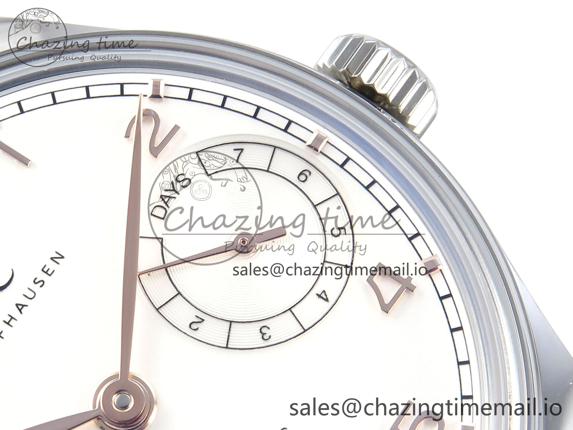 Portugieser Auto IWC0562A APSF 1:1 Best Edition White RG Dial on SS Bracelet A Elegant 6991