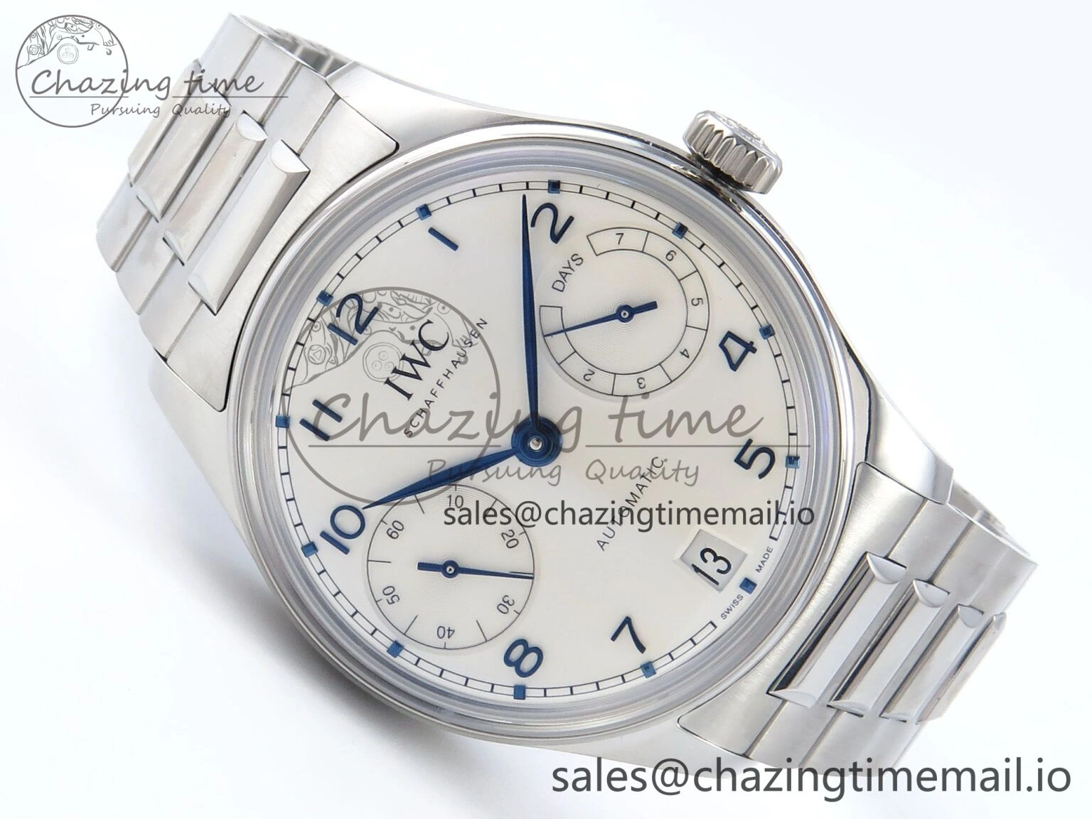 HighPerformance Portugieser Auto IWC0562C APSF 1:1 Best Edition White Blue Dial on SS Bracelet A 6992
