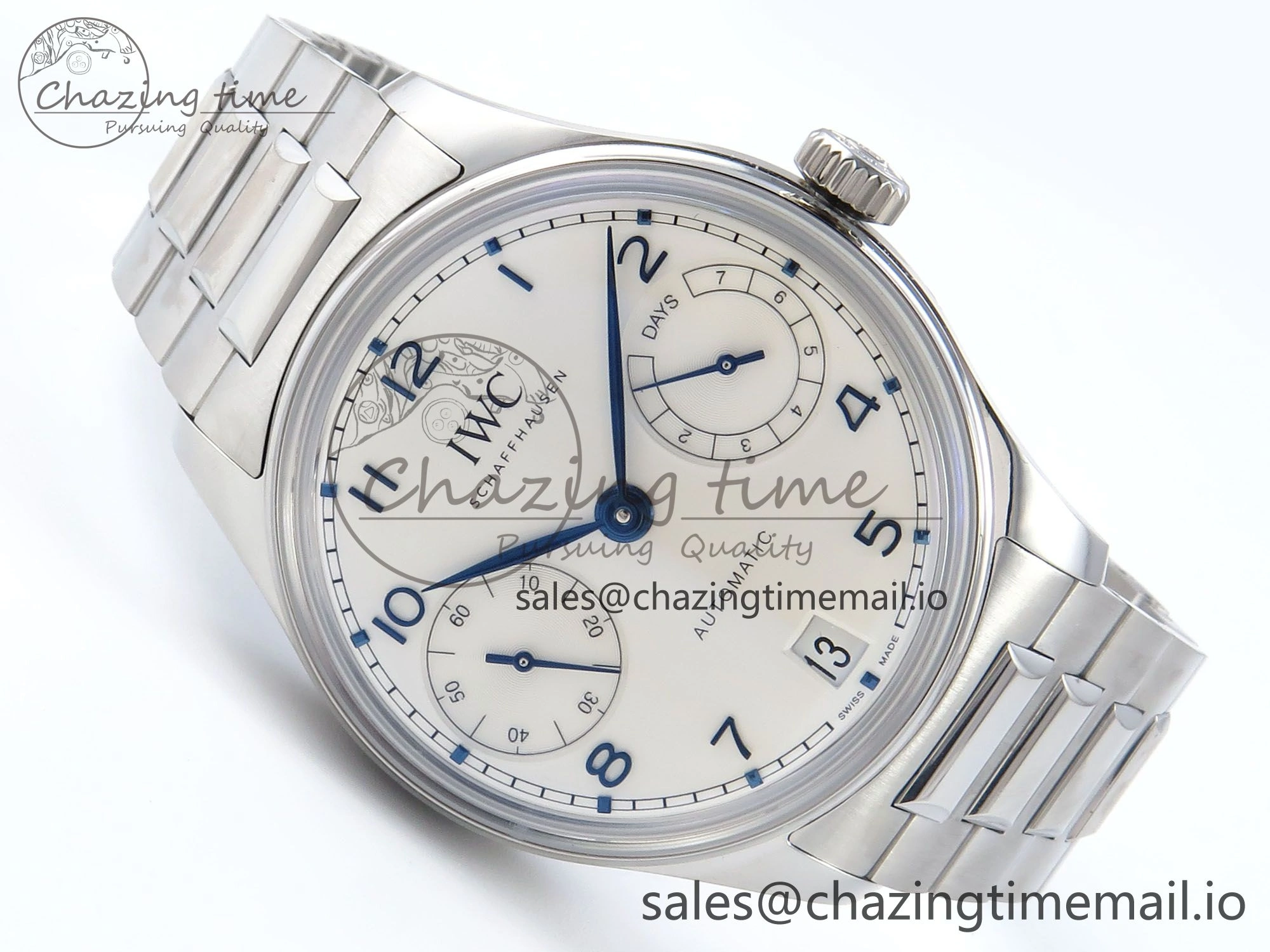 HighPerformance Portugieser Auto IWC0562C APSF 1:1 Best Edition White Blue Dial on SS Bracelet A 6992