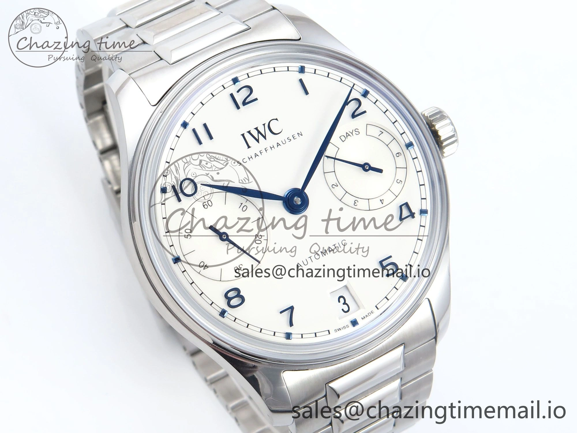 HighPerformance Portugieser Auto IWC0562C APSF 1:1 Best Edition White Blue Dial on SS Bracelet A 6992