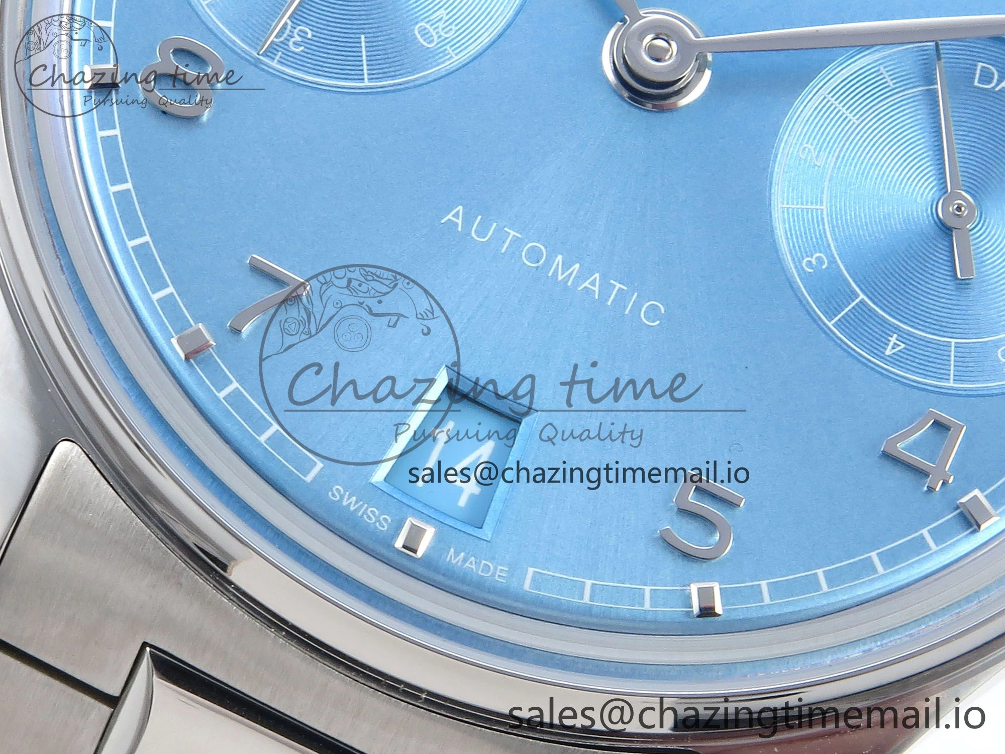 Portugieser Auto IWC0562D APSF 1:1 Best Edition Light Blue Dial on SS Bracelet A Durable 6994
