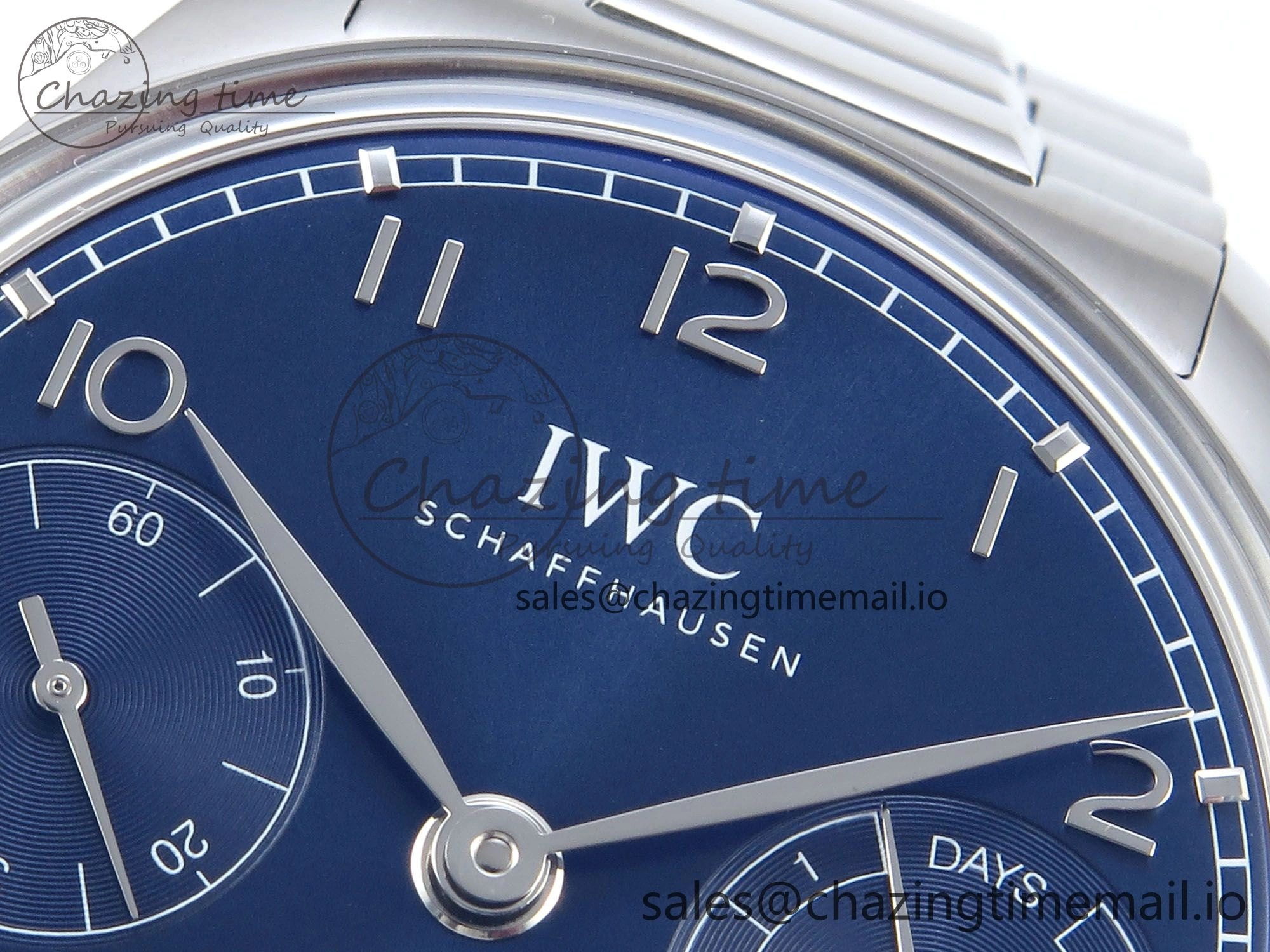 Portugieser Auto IWC0562E APSF 1:1 Best Edition Blue Dial on SS Bracelet A SoftTouch 6997