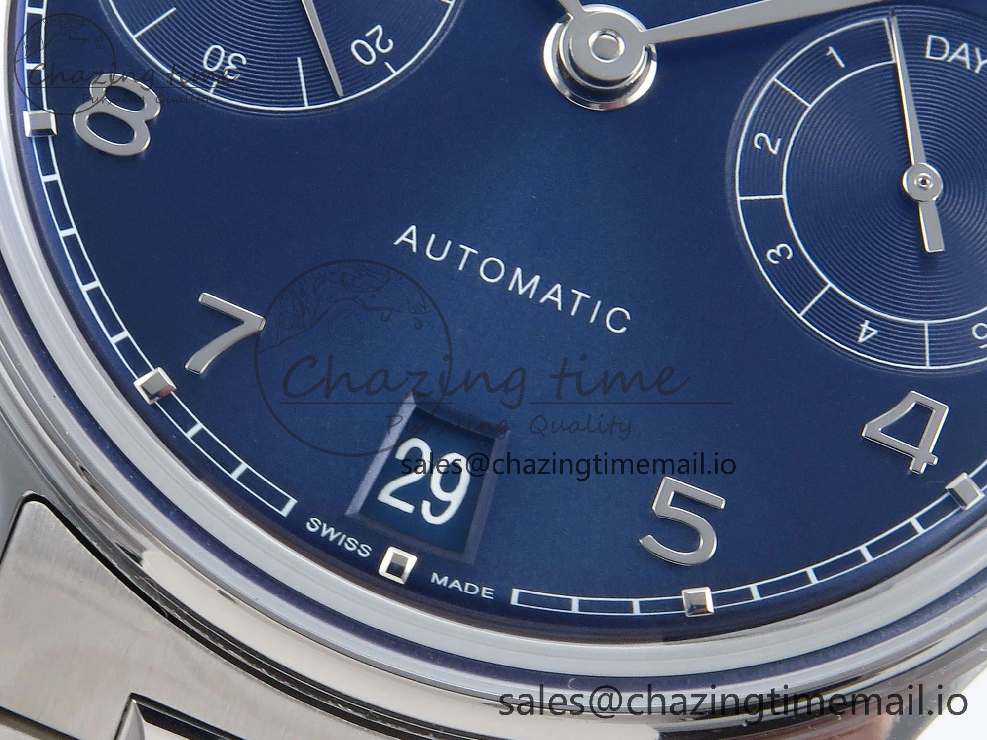 Portugieser Auto IWC0562E APSF 1:1 Best Edition Blue Dial on SS Bracelet A SoftTouch 6997