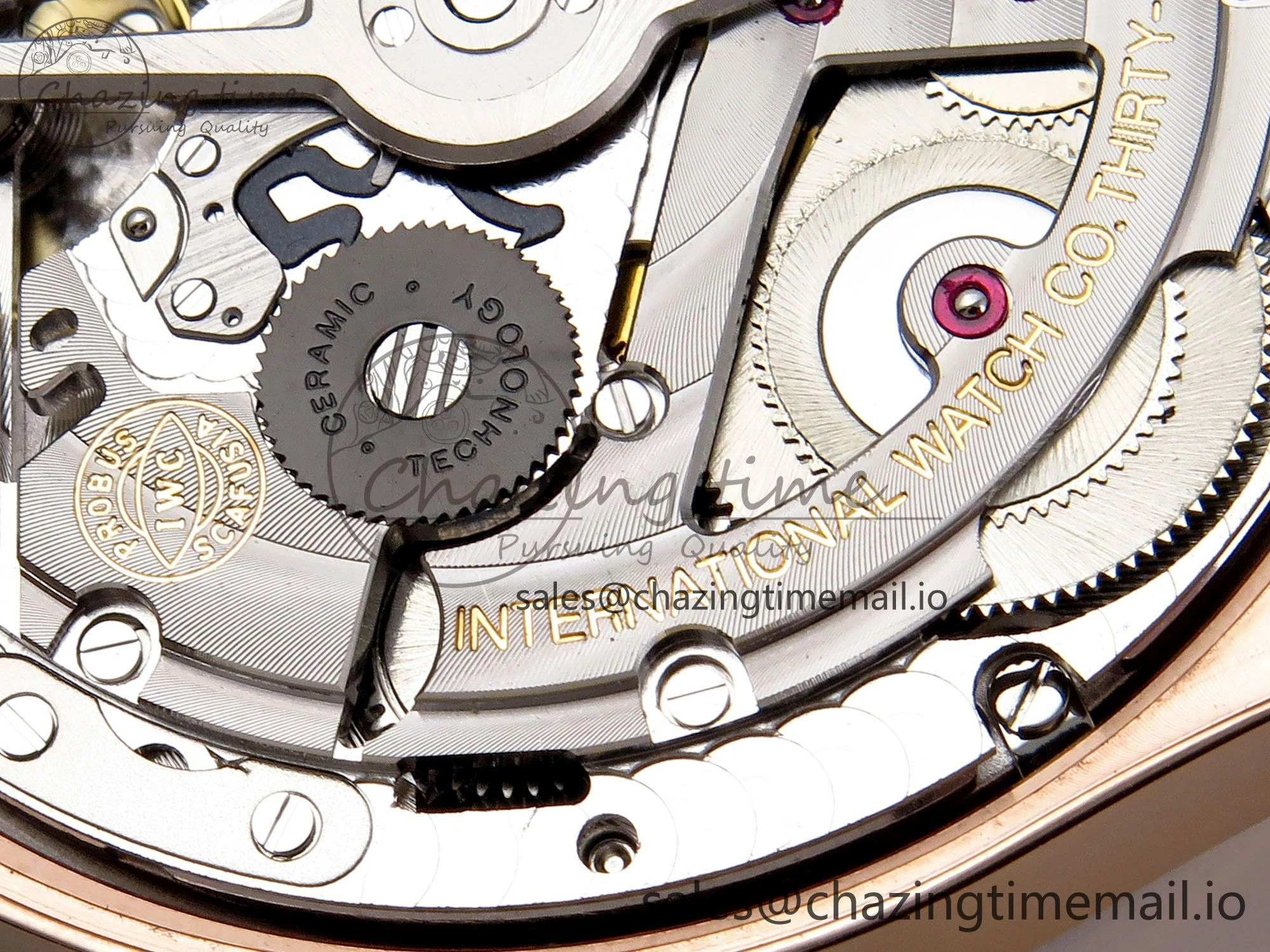 Portugieser Automatic 42mm RG APSF 1:1 Best Edition Black Dial on Black Leather Strap A Supportive 7007